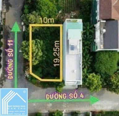 CẶP NỀN GÓC ĐƯỜNG SỐ 4 VÀ 11 KDC LONG THỊNH - Q. CÁI RĂNG - TP. CẦN THƠ