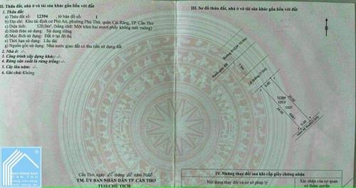 CG NỀN TRỤC A1 – LỘ GIỚI 30 MÉT KDC PHÚ AN – CÁCH VO NGUYÊN GIÁP 290 MÉT