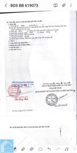 Chị Chủ gởi Bán:  Bán nền Đường A1 Khu Thiên Lộc, P. Hưng Phú, Cần Thơ.