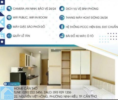 Cho thuê Căn hộ dịch vụ tại Trung tâm TP Cần Thơ