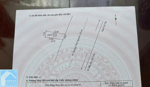 Chủ cần chuyển nhượng đất mặt tiền Trương Vĩnh Nguyên Cần Thơ - Hướng Đông Nam