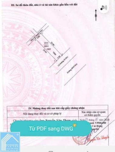 Chủ gửi Bán Nền 78B4 KDC Tân Phú thuộc Tân Phú, Cái Răng, Cần Thơ