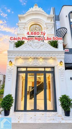 Bán Nhà Trệt Lầu cách đường Phạm Ngũ Lão 50m