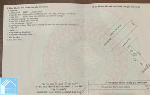 GIÁ TỐT - CHÍNH CHỦ Cần Bán Nhanh Đất Tại KDC Phú An, Q. Cái Răng, TP Cần Thơ GIÁ TỐT - CHÍNH CHỦ Cần Bán Nhanh Đất Tại KDC Phú An, Q. Cái Răng, TP Cần Thơ