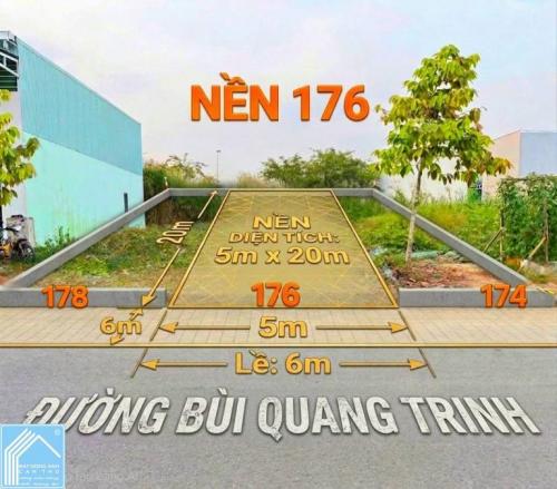 Giảm 140 Triệu - Bán Nền đường Bùi Quang Trinh KDC Phú An, P.Hưng Phú, Cần Thơ