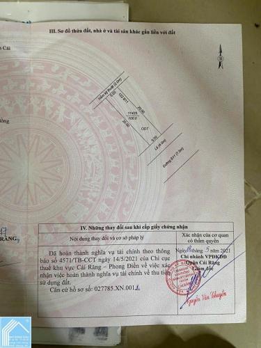 Kèo thơm. BÁN NỀN ĐẸP 100M2 KDC PHÚ AN GIÁ CHỈ 2.650 TỶ. LH 0942495498 PHương