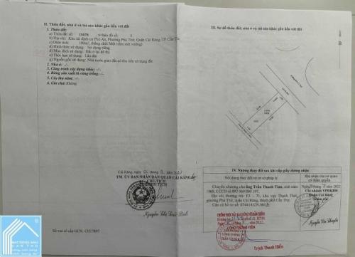 Nắm chủ: Bán Nền đẹp giá tốt đường B14, Kdc Phú An, Tp Cần Thơ. LH 0939.8686.79 MR CHÍ THIỆN