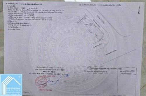 Nc : BÁN NỀN GÓC ĐƯỜNG A7 & C4 KDC PHÚ AN, P. HƯNG PHÚ, TP CẦN THƠ
