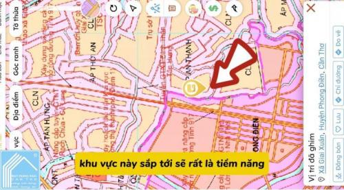 Nền 323m2 có 100m2 thổ cư Giai Xuân, Phong Điền, cách chợ PĐ 2.5km 