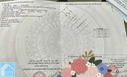 NỀN BIỆT THỰ ĐƯỜNG A1 ( Lộ giới 30m) KDC LONG THỊNH - P. HƯNG PHÚ ( Mới)- TP. CẦN THƠ