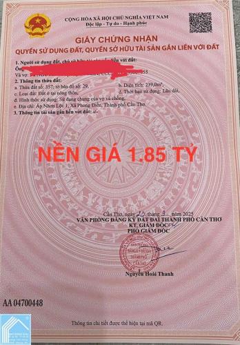 NỀN DUY NHẤT CẠNH KDL PHI YẾN 