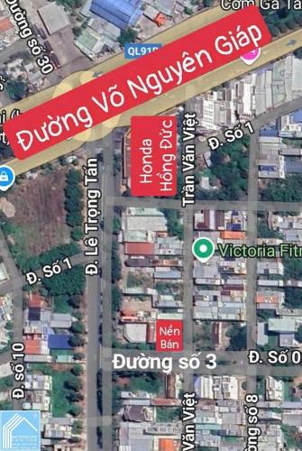 Nền góc 122m2 đường Trần Văn Việt & đường số 3 KDC Công An (Vạn Phong), P. Cái Răng, TP Cần Thơ