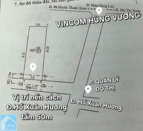 Nền hẻm 67 Phan Đăng Lưu - Gần Vincom Hùng Vương