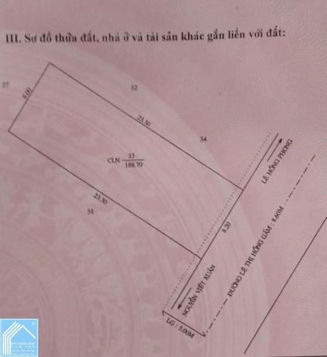 Nền Mặt Tiền Lê Thị Hồng Gấm - Cạnh bên Lê Hồng Phong, Q.Bình Thuỷ, Cần Thơ