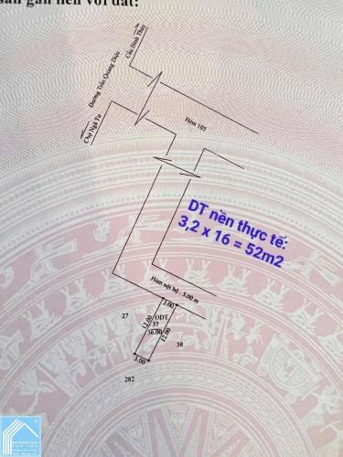 NỀN THỔ CƯ - 2 MẶT TIỀN (trước - sau). VỊ TRÍ ĐẸP (Cấp phép XD chính 1Trệt + 2lầu)