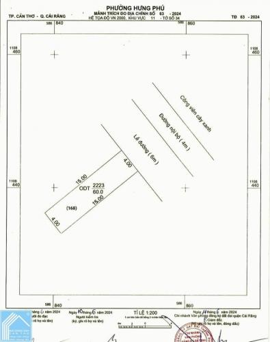 NỀN THỔ CƯ ĐỐI DIỆN CÔNG VIÊN - TĐC HƯNG PHÚ 1 - CÁI RĂNG - CẦN THƠ