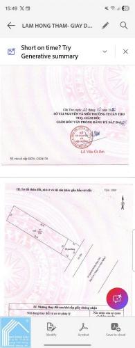 Nền thổ cư mặt tiền Hồ Búng Xáng, P. Tân An (mới), Cần Thơ