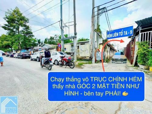 NHÀ 1T1L - GÓC 2 MẶT TIỀN Hẻm ( vừa ở & KDoanh dc). Vị trí rất sáng sủa, gần & đẹp