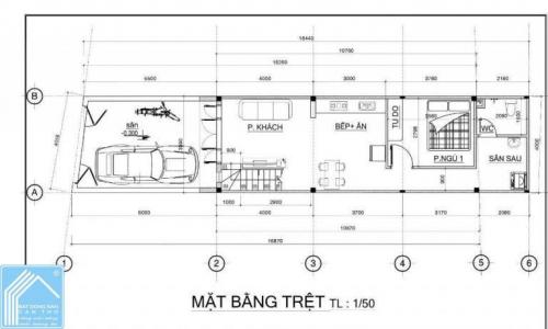 Nhà 3 phòng ngủ sân đậu ô tô Rạch Ngã Bát   ( Sau lưng khu di tích vườn mận ) P. Long Tuyền 