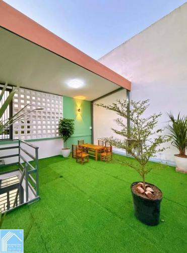   Nhà trệt mới đẹp tặng view lửng ban công chill uống trà đàm đạo. Số 182 đường B11 KDC Phú An